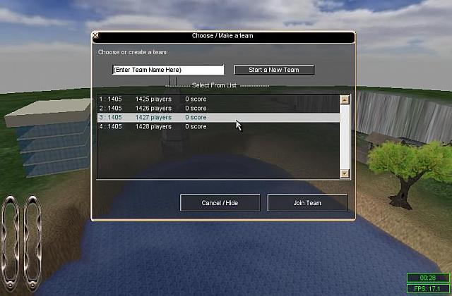 09 - Team selection screen.