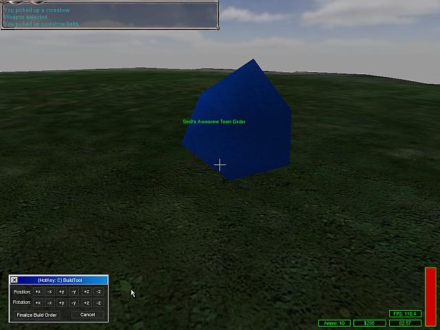 v4.0RC1's Build Tool in action - move and rotate objects before they are build with a handy blueprint view