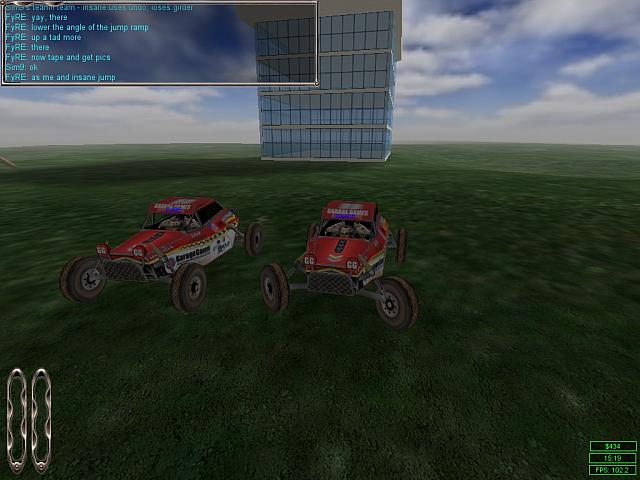 Drag racing cars.